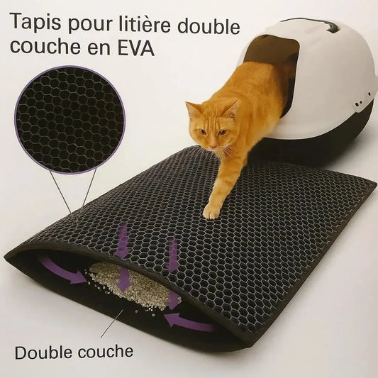 Tapis de litière imperméable pour chat - Barkavo